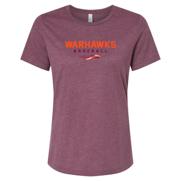 Warhawks Baseball Logo 1 - Women’s Relaxed Fit Heather CVC Tee Thumbnail