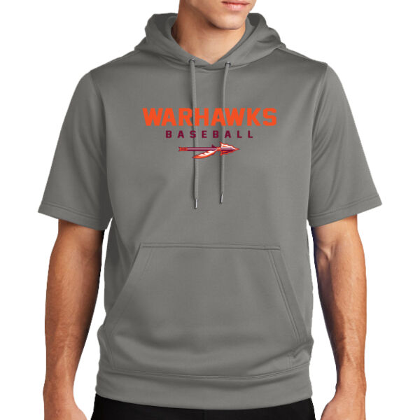Warhawks Baseball Logo 1 - Sport Wick ® Fleece Short Sleeve Hooded Pullover - Sport Wick ® Fleece Short Sleeve Hooded Pullover Thumbnail