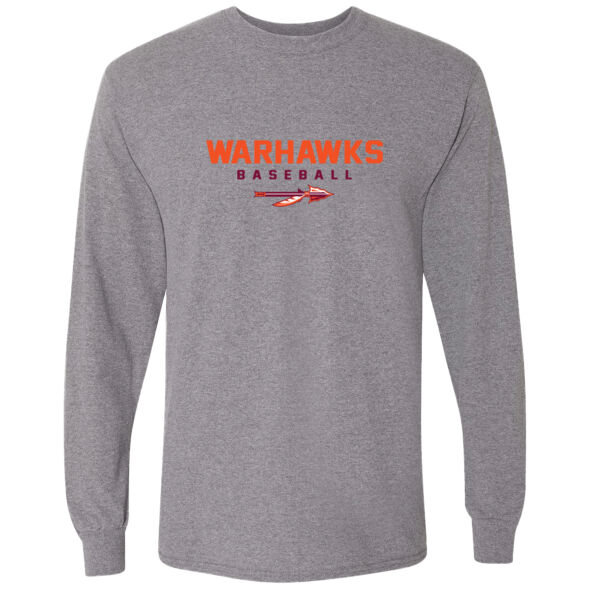 Warhawks Baseball Logo 1 - DryBlend® 50/50 Long Sleeve T-Shirt Thumbnail