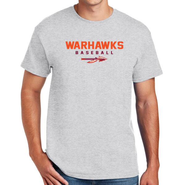 Warhawks Baseball Logo 1 - DryBlend ® 50 Cotton/50 Poly T Shirt Thumbnail