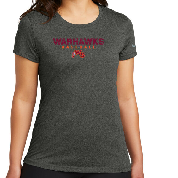 Warhawks Baseball Logo 2 - Women's Swoosh Sleeve rLegend Tee Thumbnail