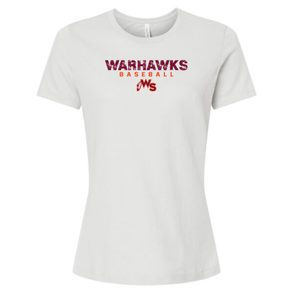Warhawks Baseball Logo 2 - Women’s Relaxed Fit Heather CVC Tee Thumbnail