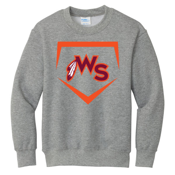 Warhawks Baseball Logo 3 - Youth Core Fleece Crewneck Sweatshirt Thumbnail