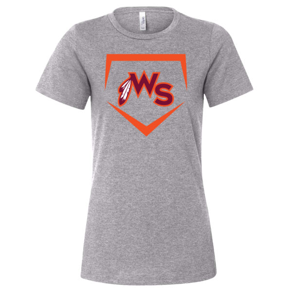 Warhawks Baseball Logo 3 - Women’s Relaxed Fit Heather CVC Tee Thumbnail