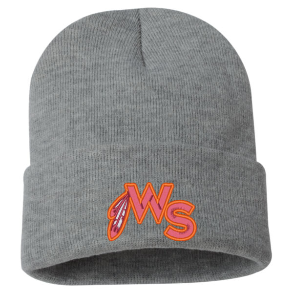 Warhawks Baseball Embroidered Logo - 12" Solid Cuffed Beanie Thumbnail